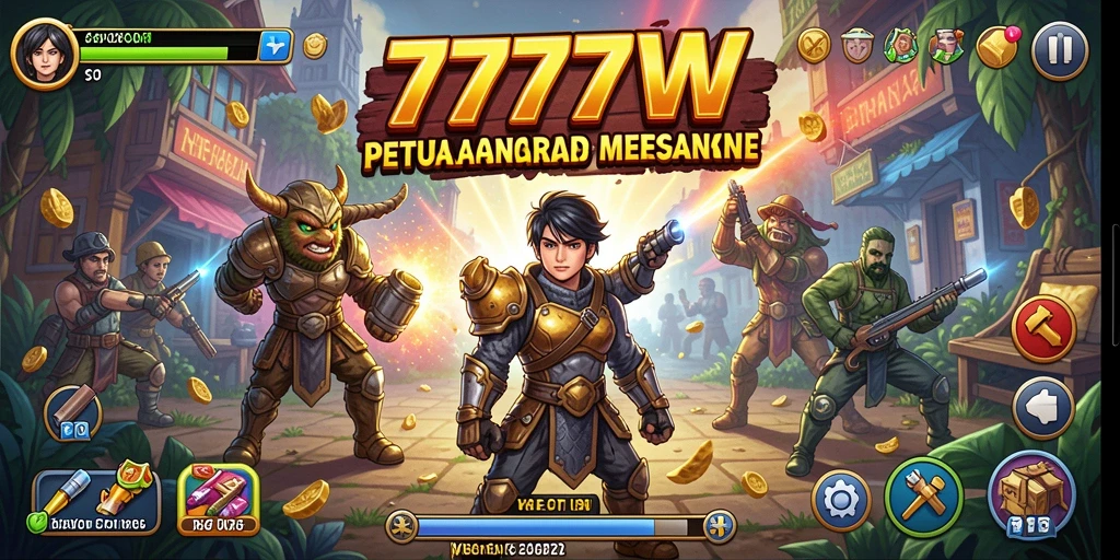 Tampilan gameplay Arcade yang seru dan memukau.