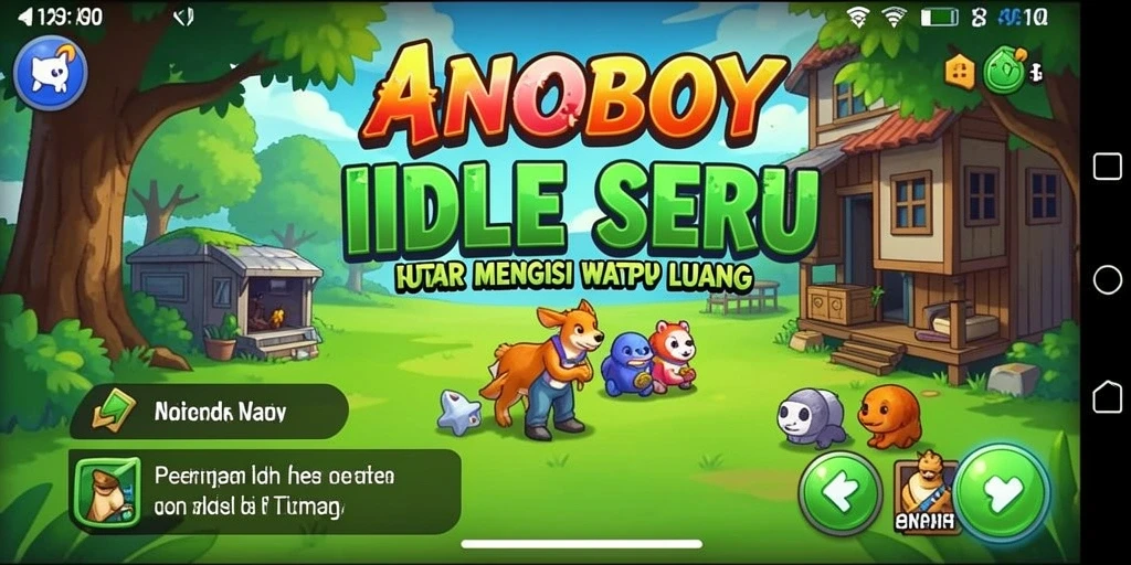 Tampilan menarik dari gameplay ANOBOY yang memikat.
