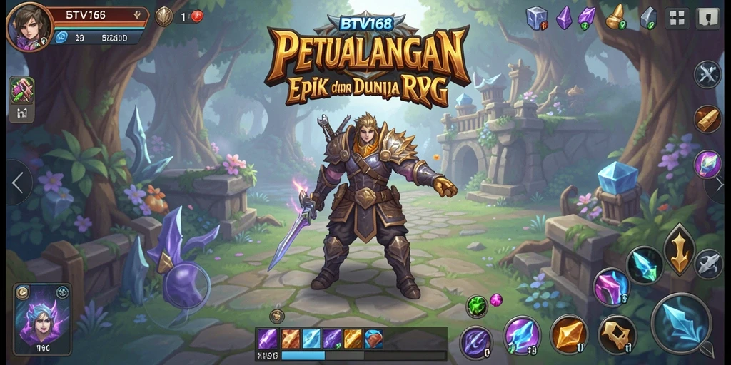 Tangkapan layar BTV168 menampilkan aksi mendebarkan dalam petualangan RPG.
