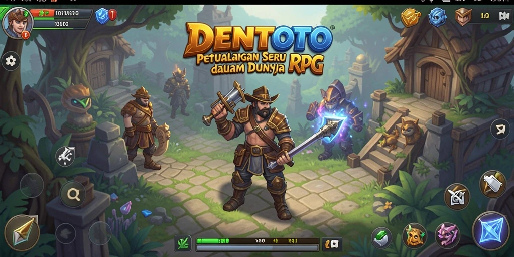 Gameplay RPG menarik dalam DENTOTO dengan petualangan seru.