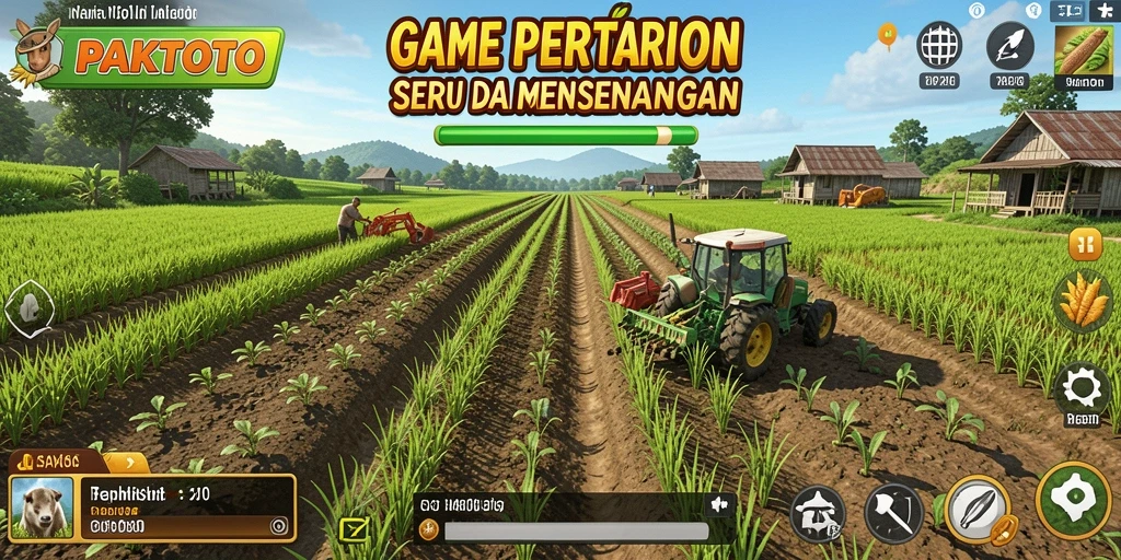 Tampilan gameplay PAKTOTO yang menarik dan interaktif saat bertani.