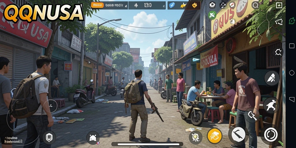 Tampilan gameplay QQNUSA dengan grafis menawan.