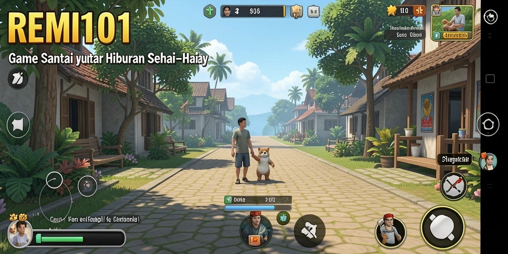 Gameplay seru dan menghibur dari REMI101 dalam suasana santai.