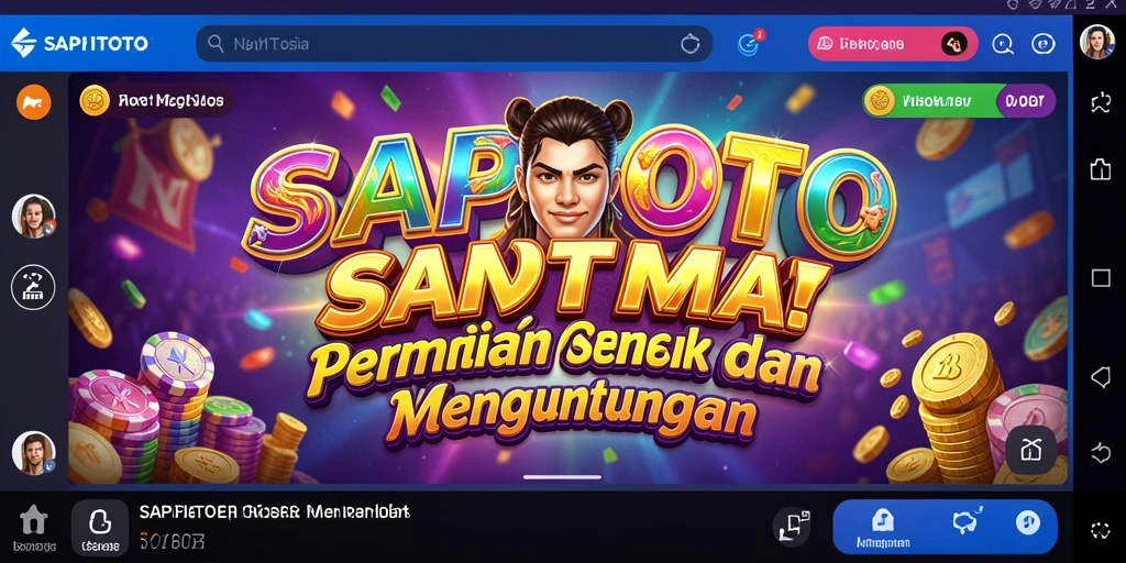 Tampilan gameplay menarik dari SAPITOTO dengan berbagai tema slot.