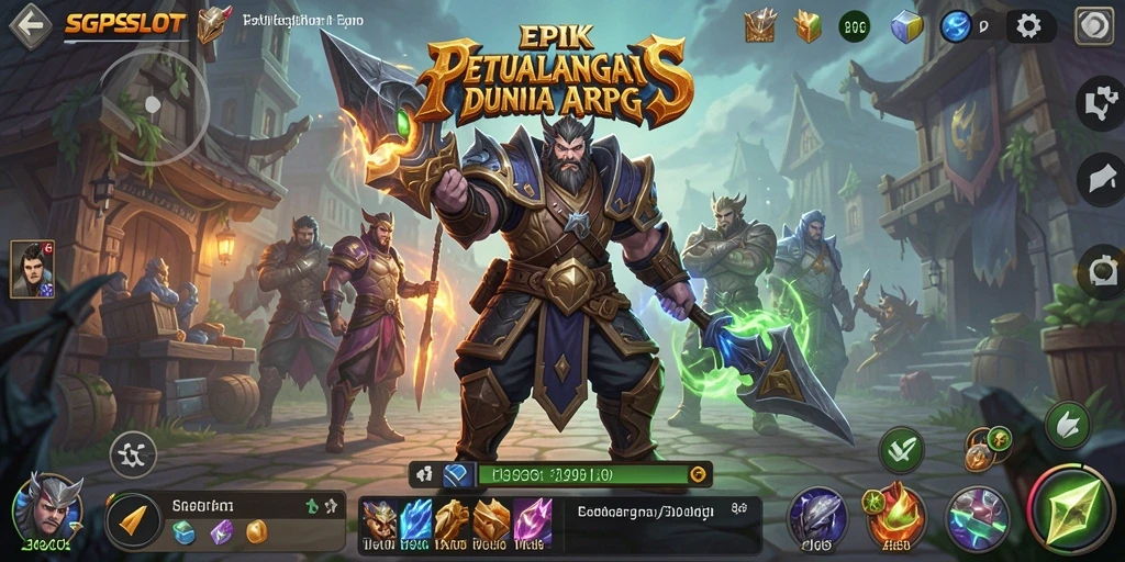 Screenshot menunjukkan pertarungan epik dalam dunia SGPSLOT.
