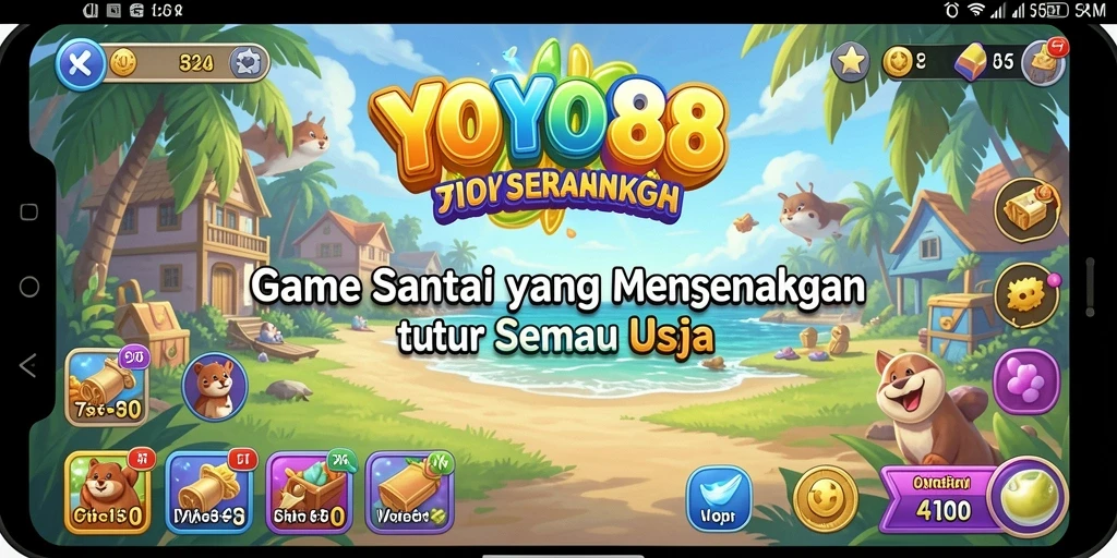Tampilan screenshot dari gameplay <strong>YOYO88</strong> yang penuh warna dan interaktif.